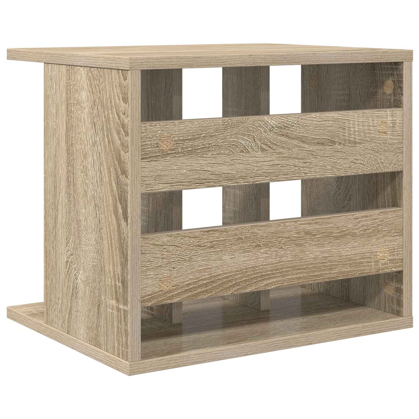 Opbevaring af vinylplader Sonoma-eg 42 x 33 x 36 cm