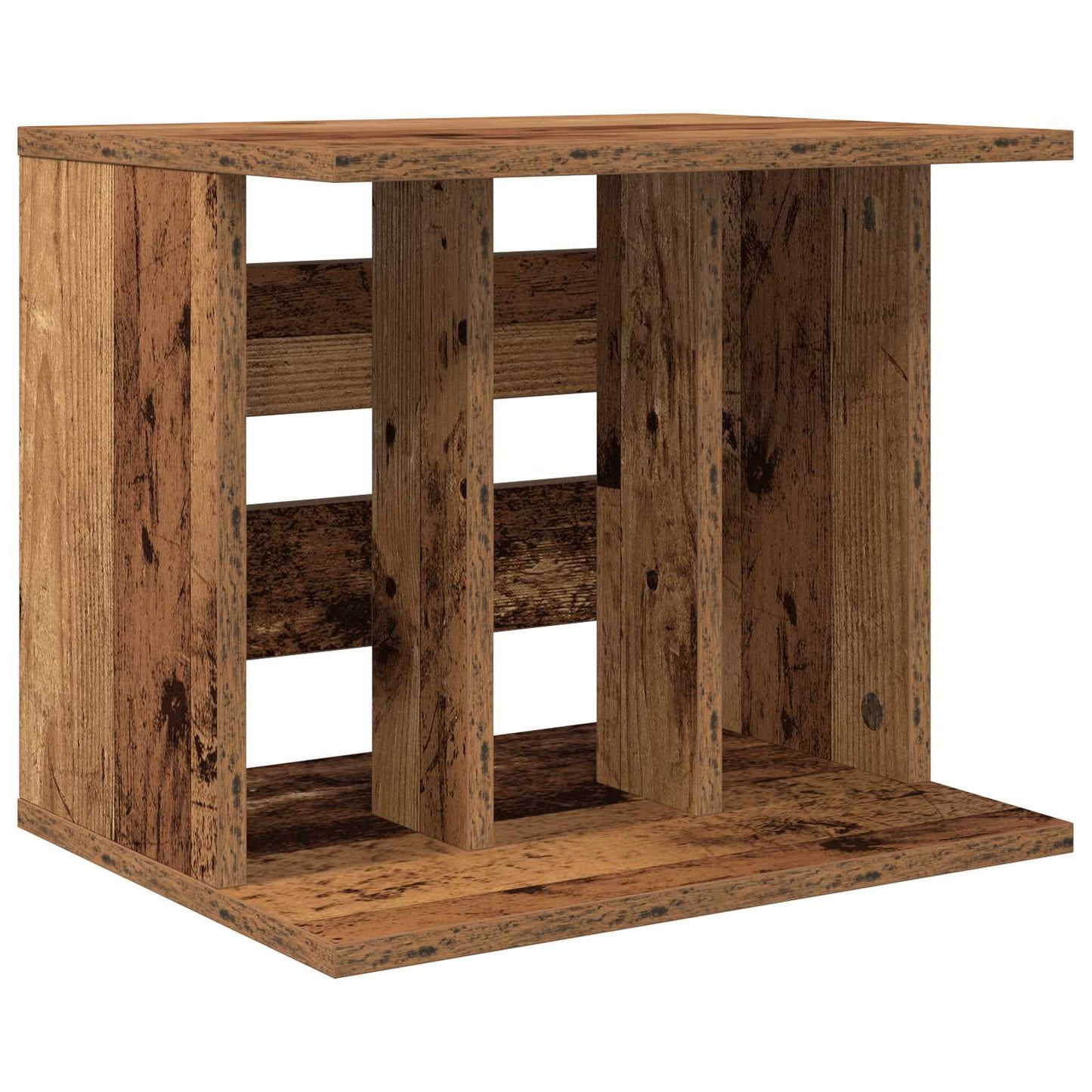 Opbevaring af vinylplader Gammelt træ 42 x 33 x 36 cm