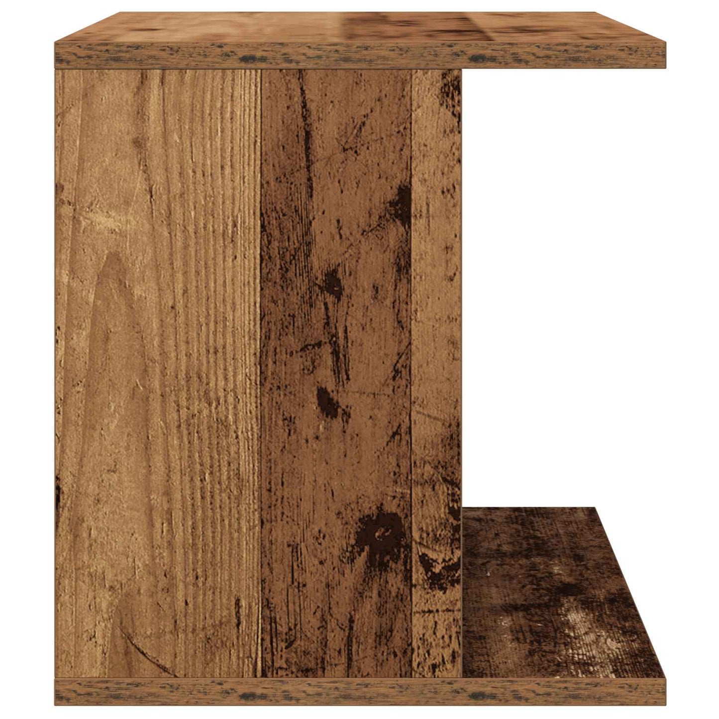 Opbevaring af vinylplader Gammelt træ 42 x 33 x 36 cm