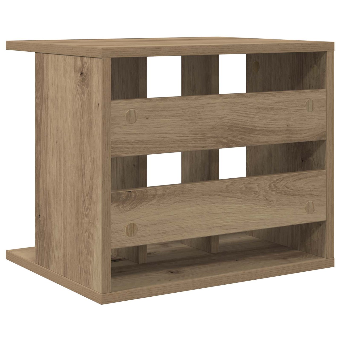 Opbevaring af vinylplader Artisan-eg 42 x 33 x 36 cm