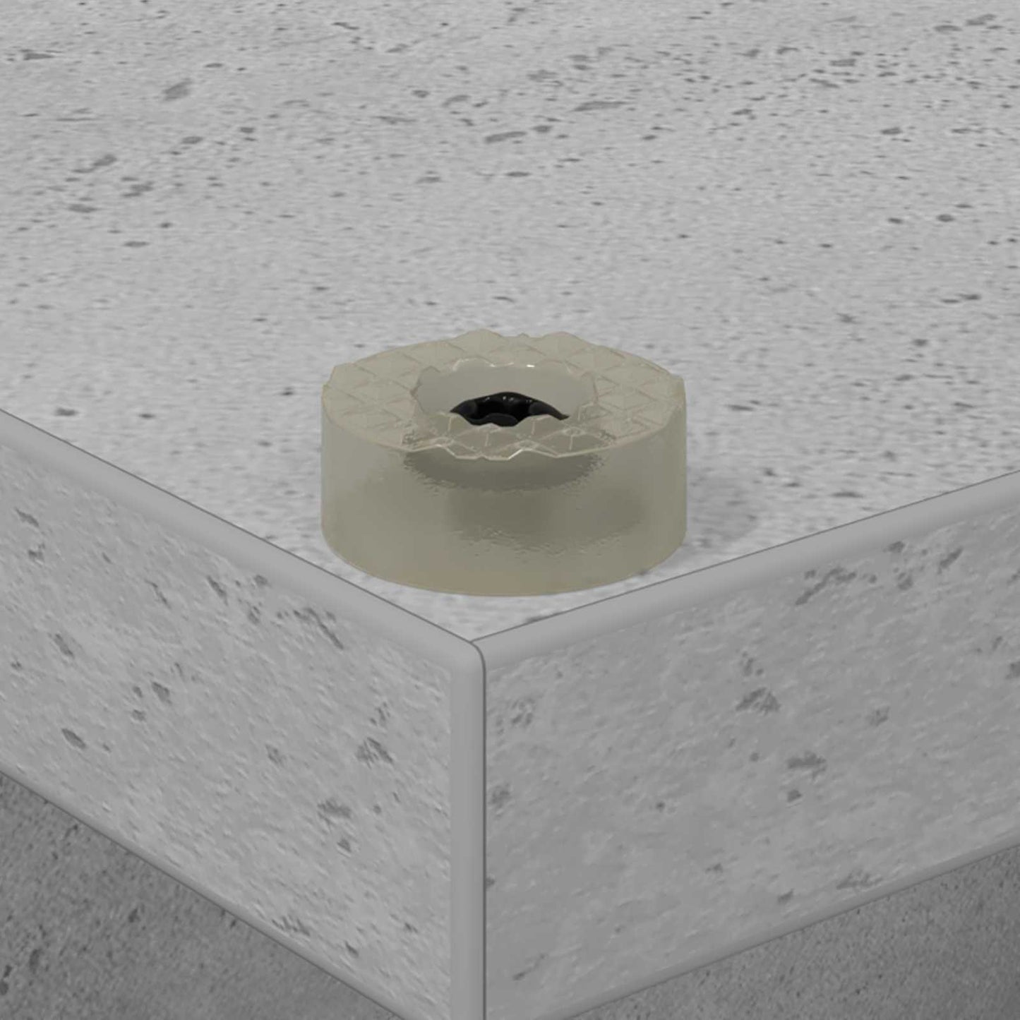 Pladeskab Betongrå 38 x 33 x 61 cm Konstrueret træ