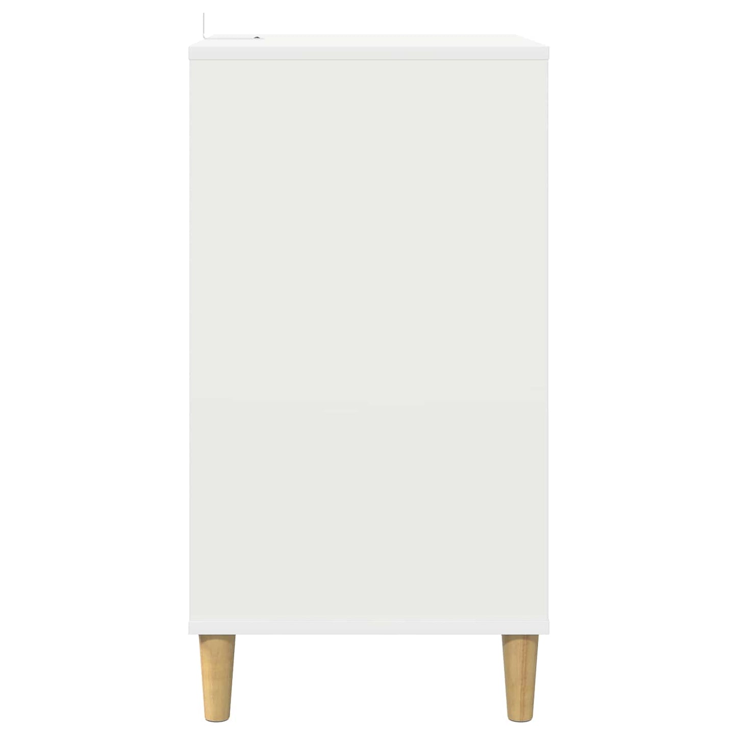 Pladespiller Stativ Hvid 47 x 39,5 x 74,5 cm Konstrueret træ
