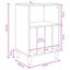 Pladespiller Stativ Hvid 47 x 39,5 x 74,5 cm Konstrueret træ
