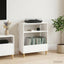 Pladespillerstand Hvid 71 x 39,5 x 83 cm Konstrueret træ