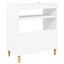 Pladespillerstand Hvid 71 x 39,5 x 83 cm Konstrueret træ