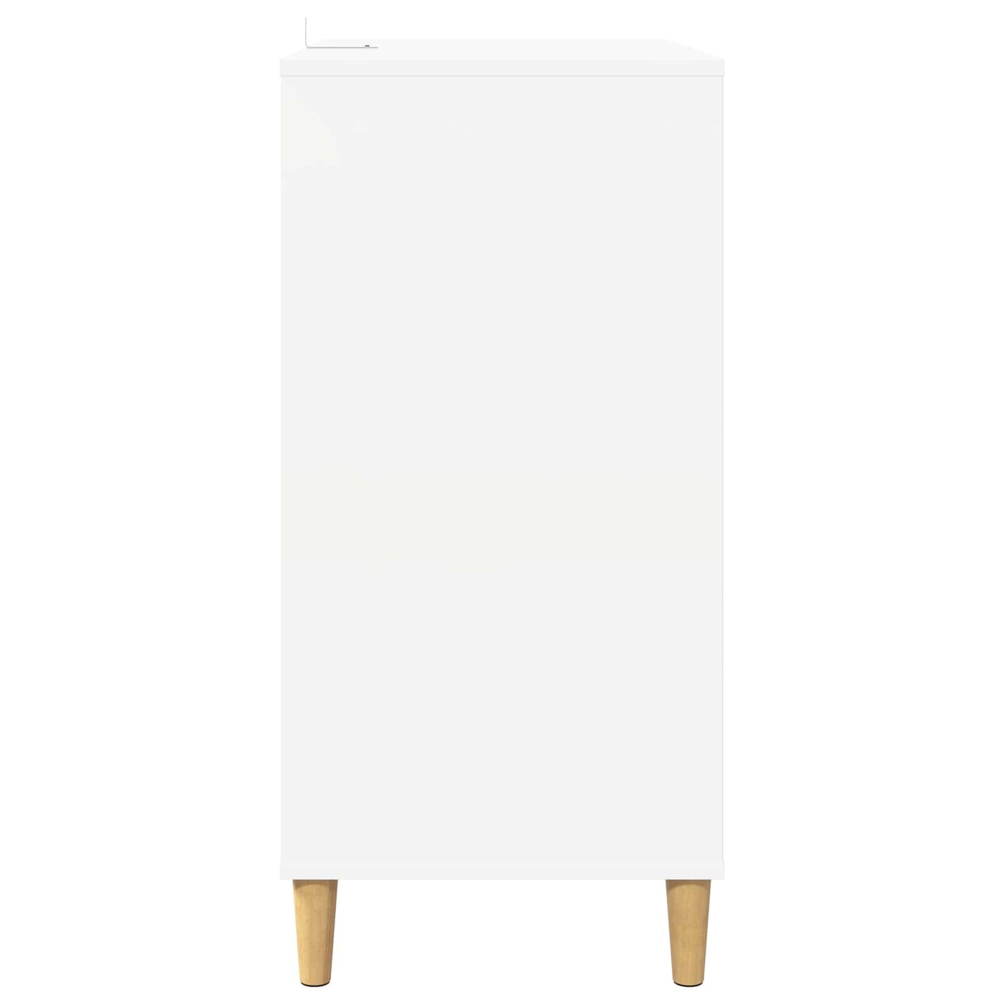 Pladespillerstand Hvid 71 x 39,5 x 83 cm Konstrueret træ
