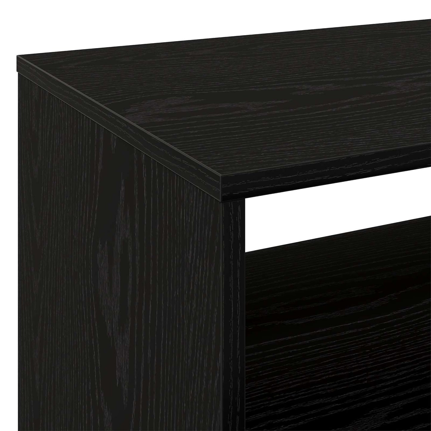 Pladespillerstand Sort eg 71 x 39,5 x 83 cm Konstrueret træ