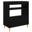 Pladespillerstand Sort eg 71 x 39,5 x 83 cm Konstrueret træ