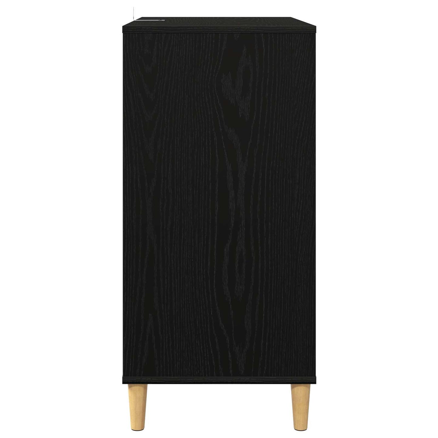Pladespillerstand Sort eg 71 x 39,5 x 83 cm Konstrueret træ