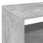 Pladespillerstand Betongrå 71 x 39,5 x 83 cm Konstrueret træ