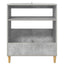 Pladespillerstand Betongrå 71 x 39,5 x 83 cm Konstrueret træ