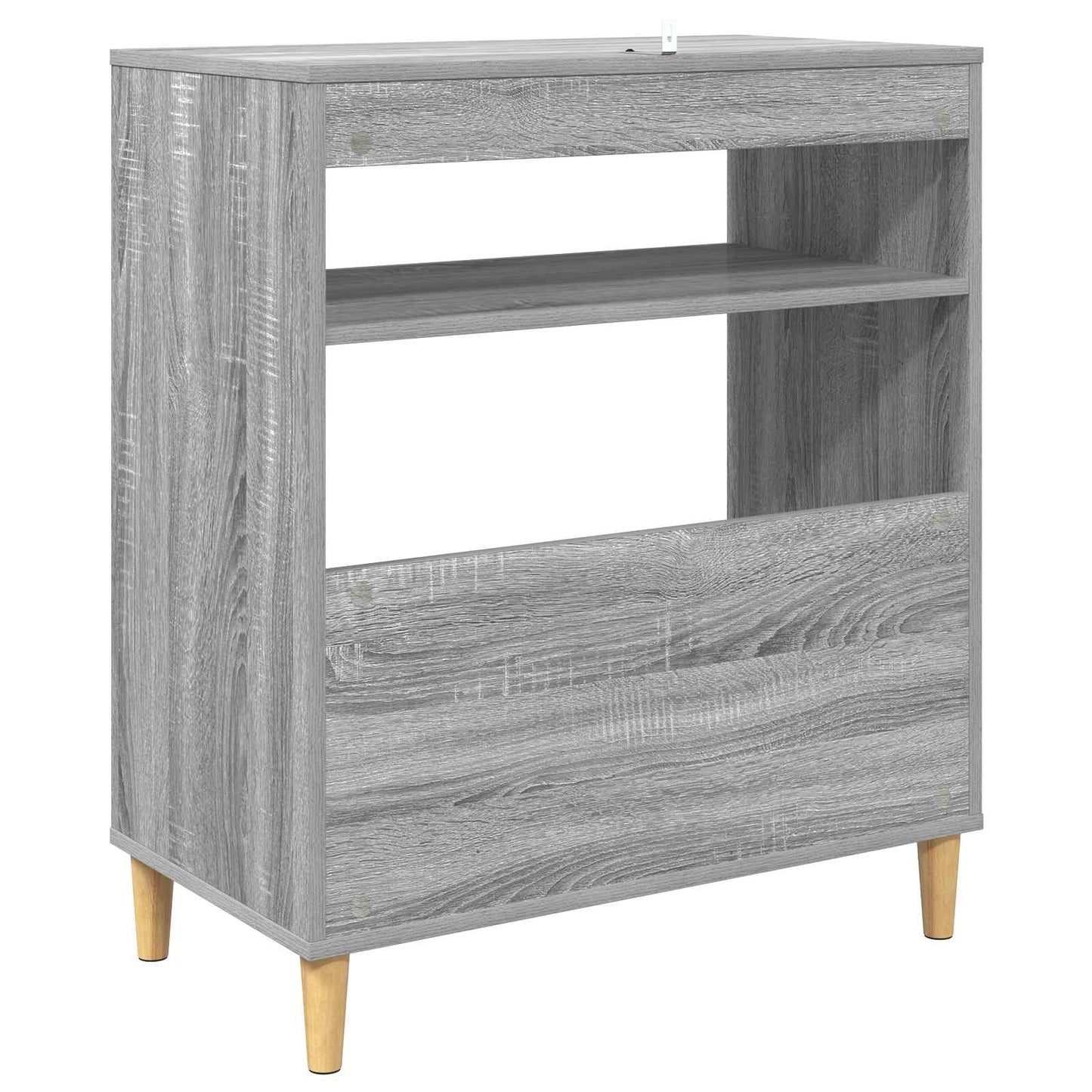 Pladespillerstand Grå Sonoma 71 x 39,5 x 83 cm Konstrueret træ