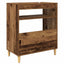 Pladespillerstand Egetræ 71 x 39,5 x 83 cm Konstrueret træ