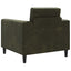 Lænestol Army Grøn Faux Suede Læder