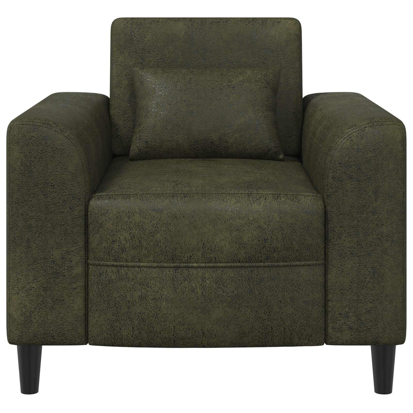 Lænestol Army Grøn Faux Suede Læder