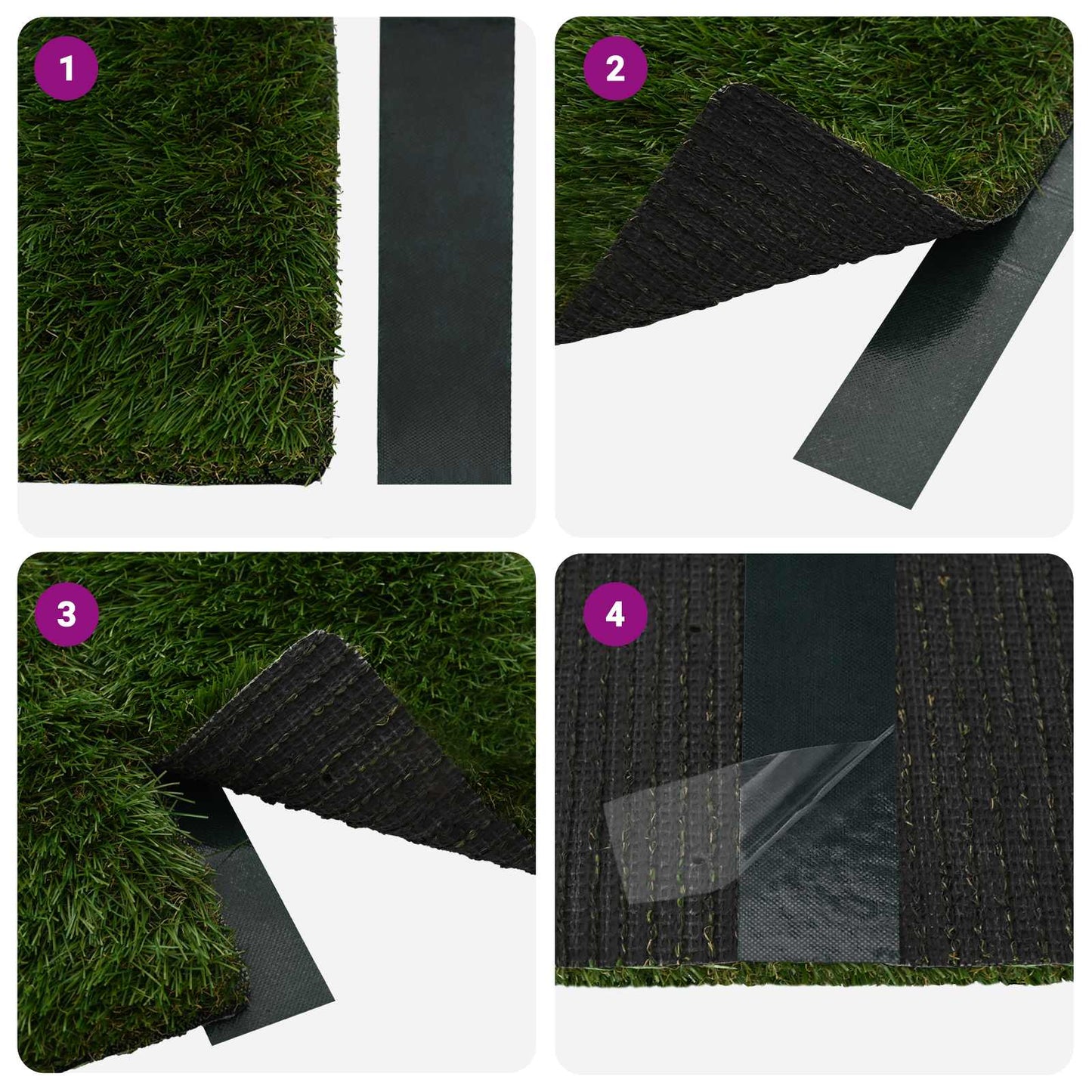 Selvklæbende kunstgræs tape Grøn 5 cm x 10 m Non-woven stof