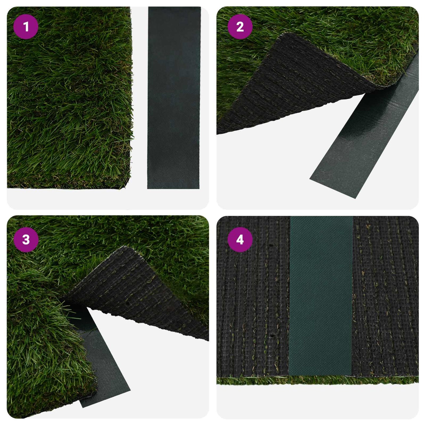 Selvklæbende kunstgræs tape Grøn 5 cm x 20 m Non-woven stof