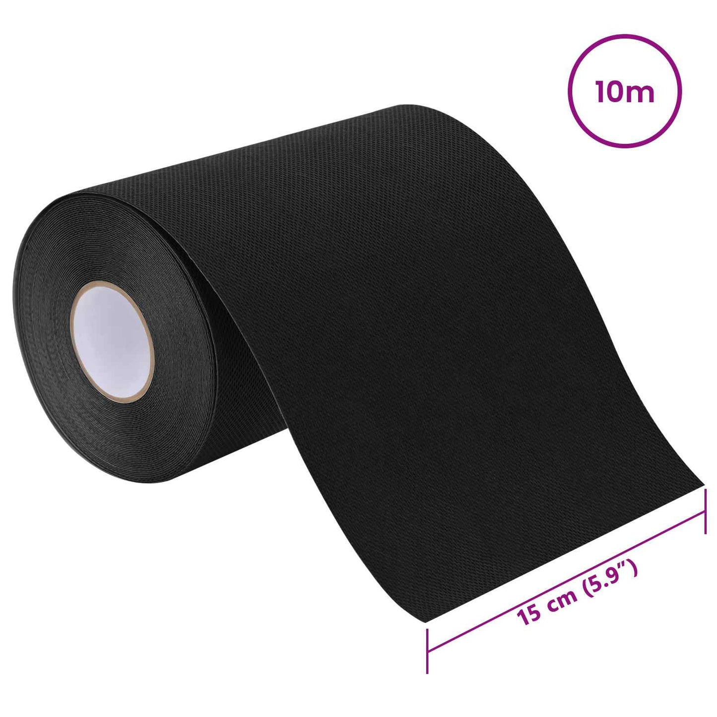 Selvklæbende kunstgræs tape Sort 15 cm x 10 m Non-woven stof