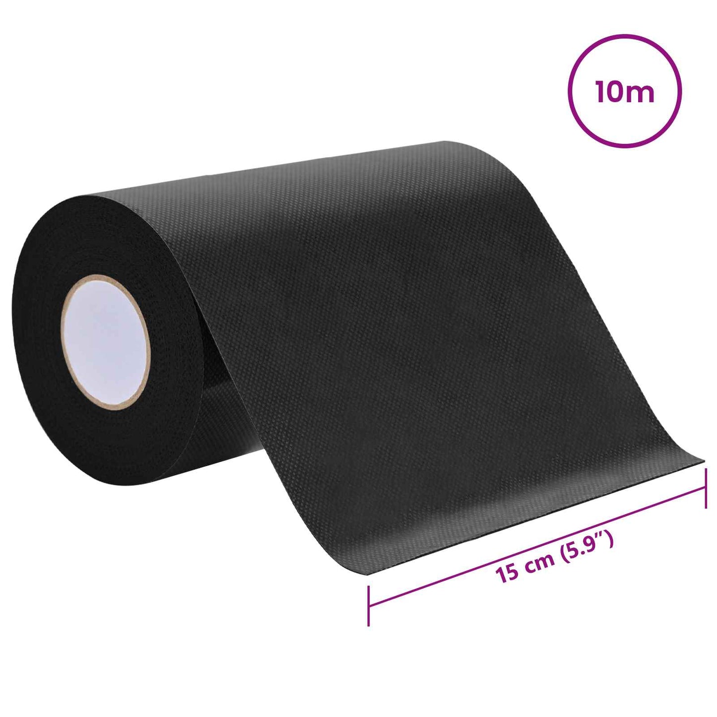 Selvklæbende kunstgræs tape Sort 10 x 0,15 cm Non-woven stof