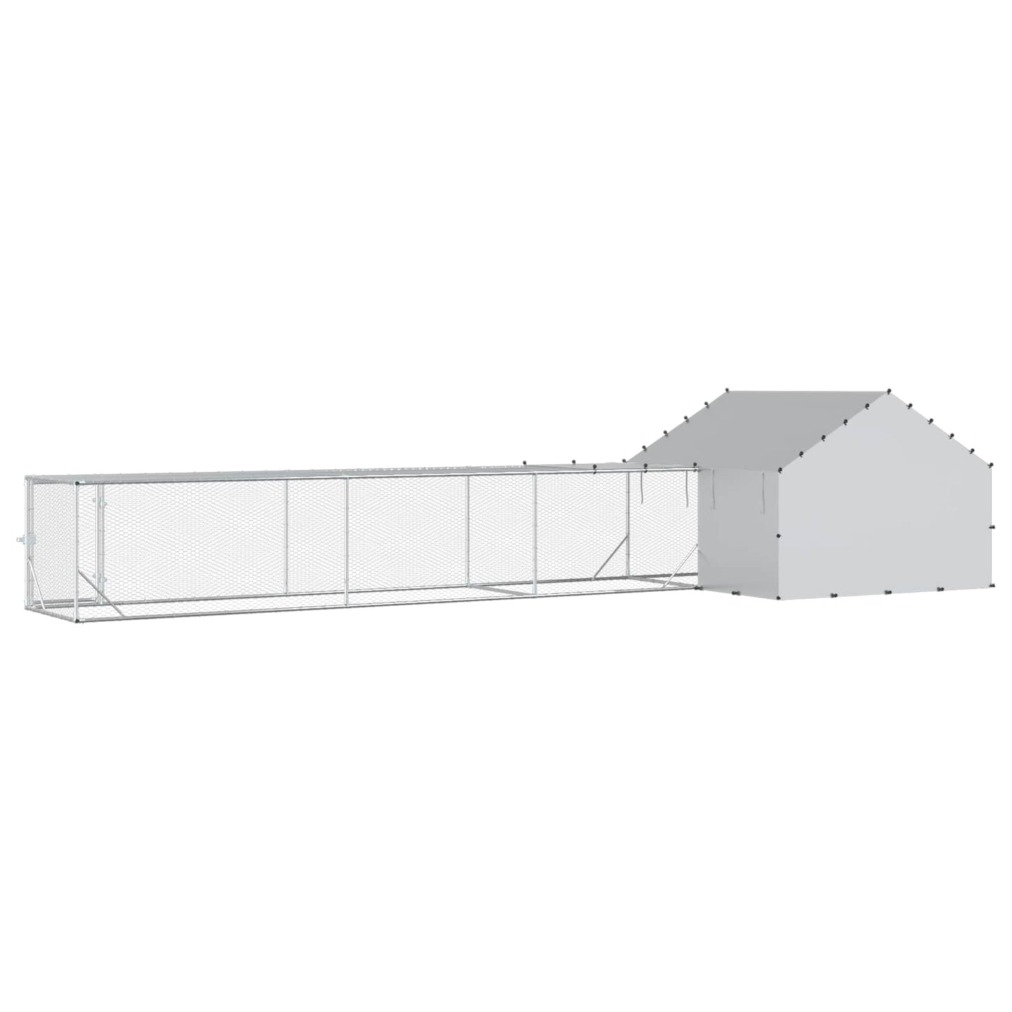 2 stk. Sølv 7 x 2 x 1,5 m Galvaniseret stål