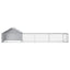 2 stk. Sølv 7 x 2 x 1,5 m Galvaniseret stål