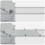 2 stk. Sølv 8 x 2 x 1,9 m Galvaniseret stål