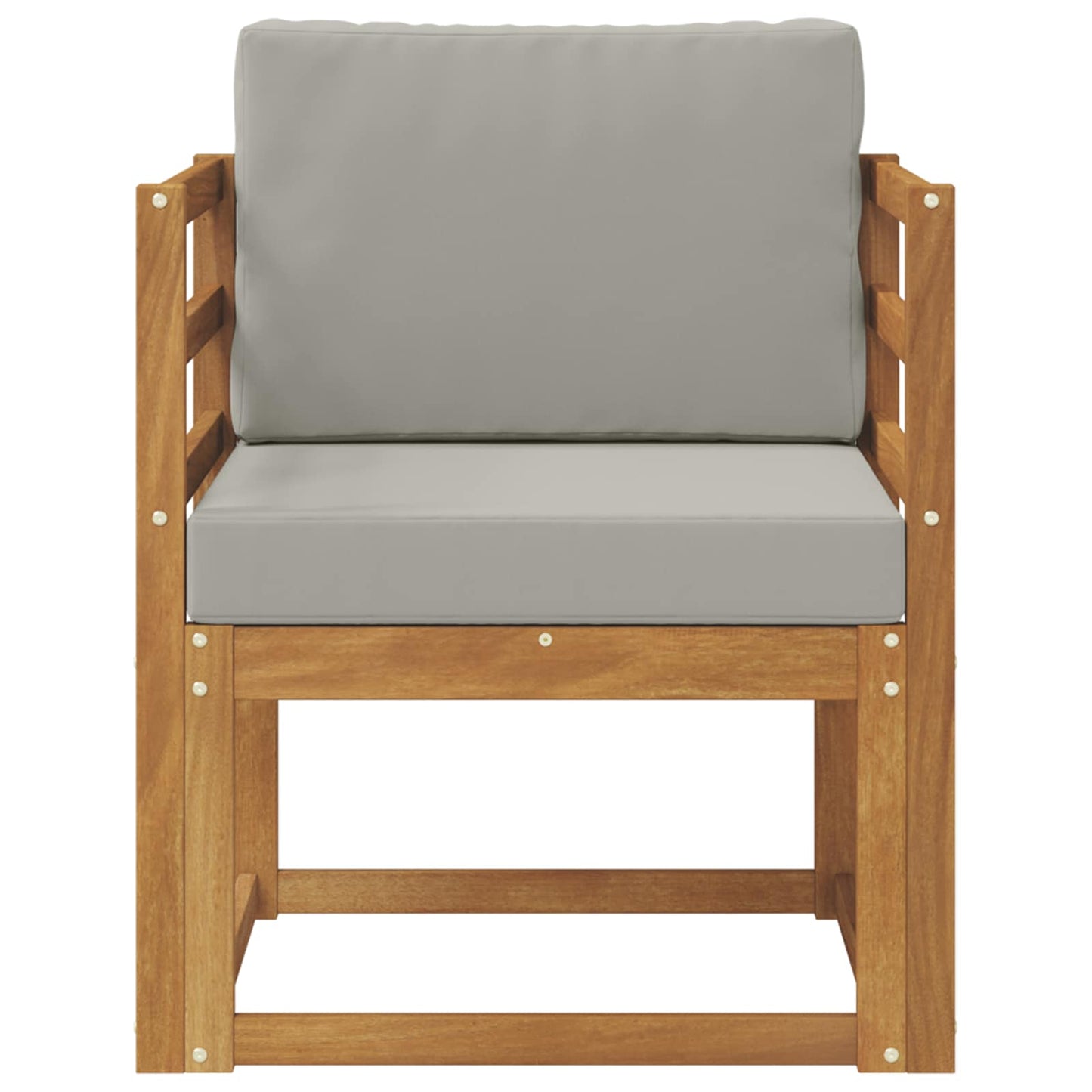 Udendørs sofa Soli Akacietræ og polyester Naturlig og lys grå