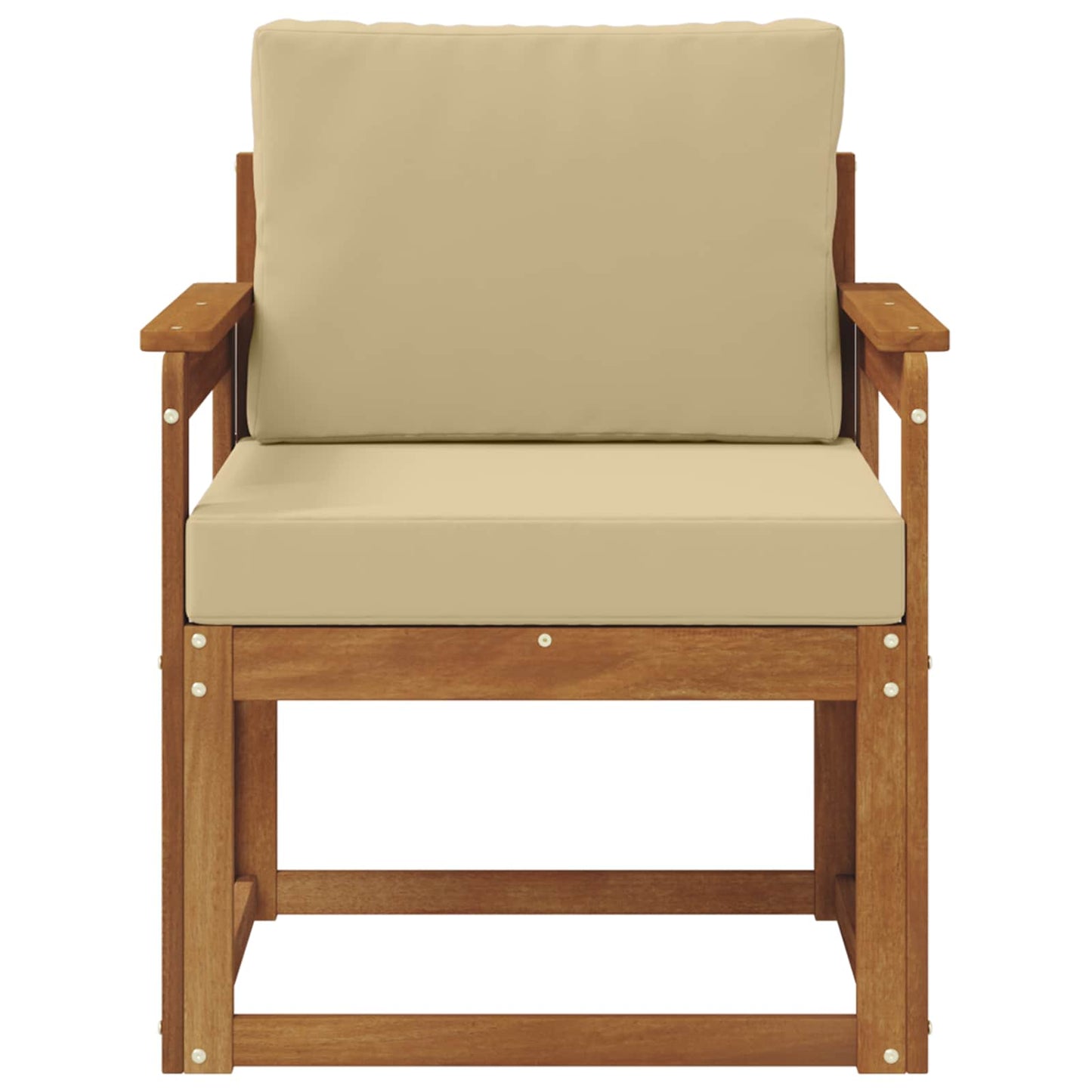 Udendørs sofa Soli Akacietræ og polyester Naturfarvet