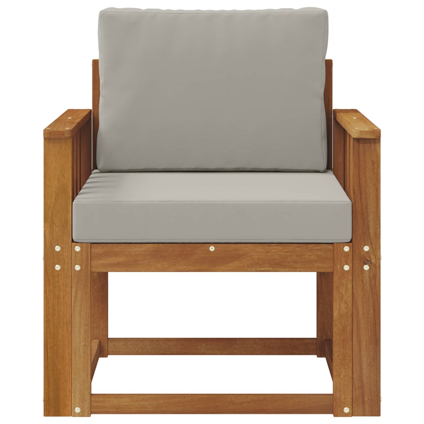 Udendørs sofa Soli Akacietræ og polyester Naturlig og lys grå
