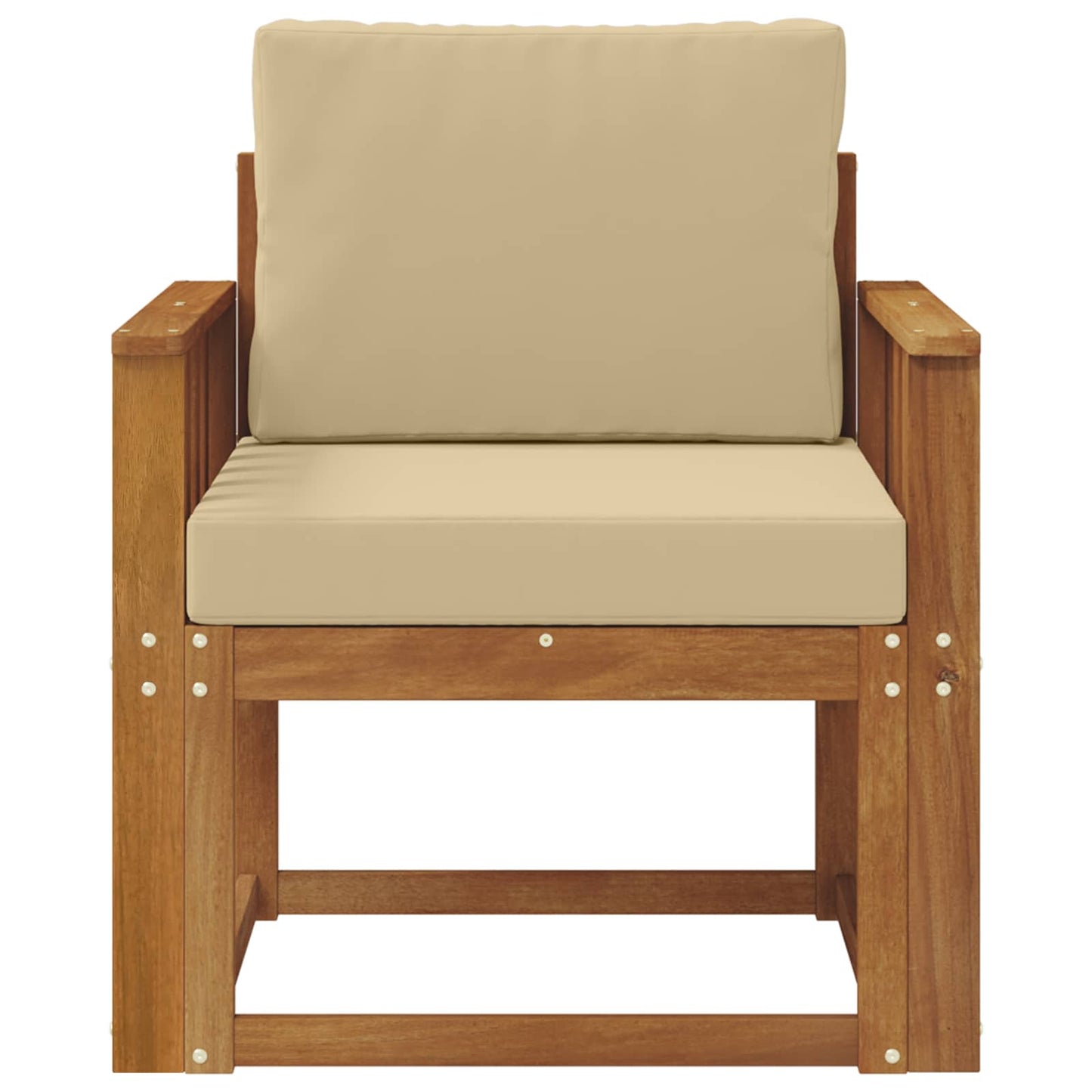 Udendørs sofa Soli Akacietræ og polyester Naturfarvet