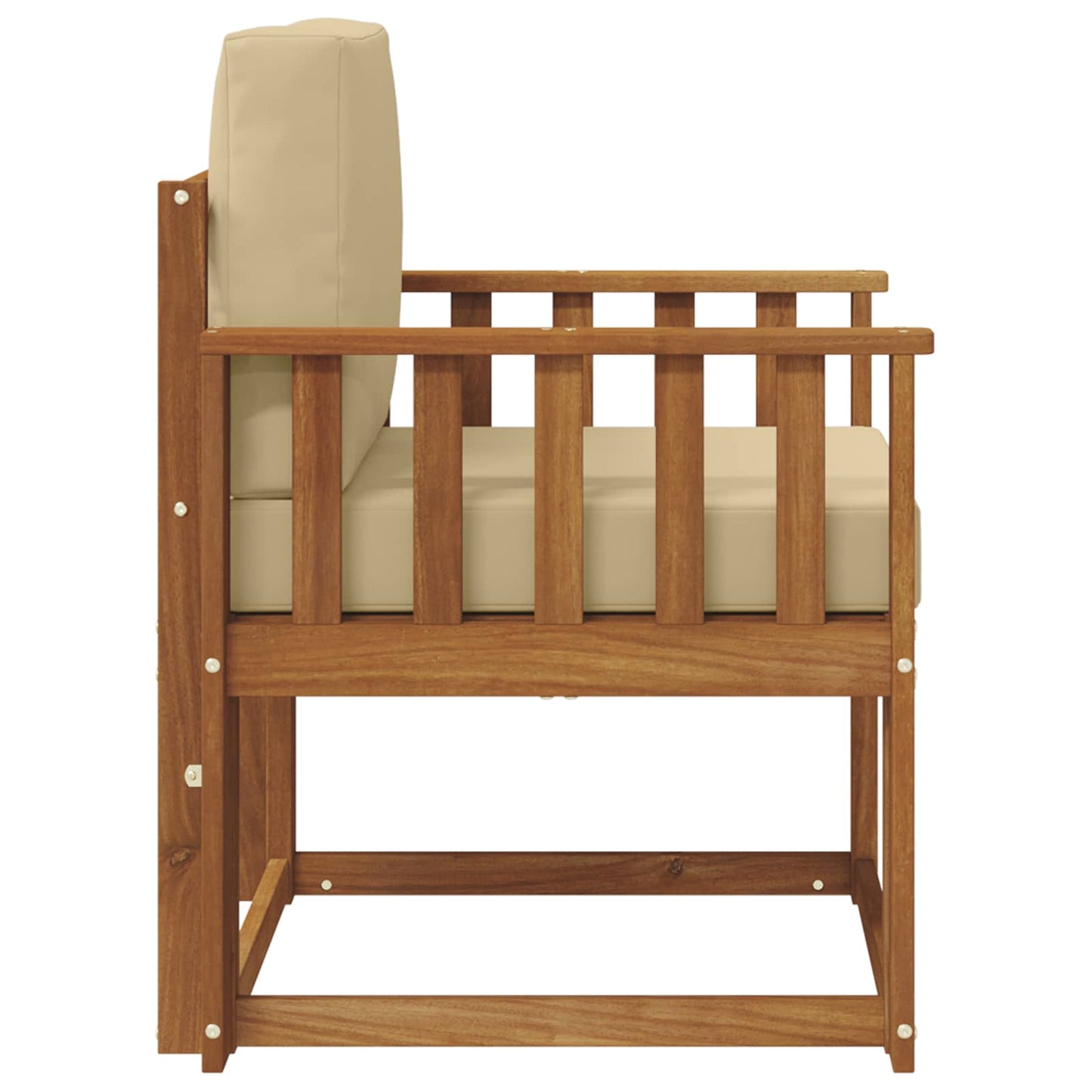 Udendørs sofa Soli Akacietræ og polyester Naturfarvet