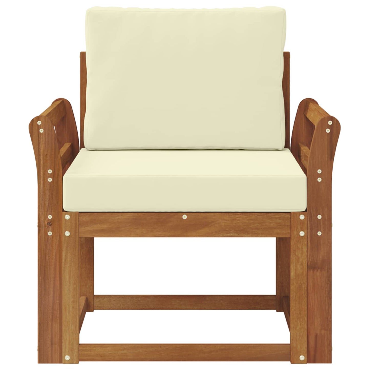 Udendørs sofa Soli Akacietræ og polyester Naturfarvet