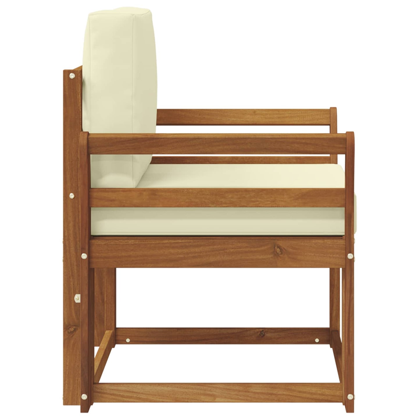 Udendørs sofa Soli Akacietræ og polyester Naturfarvet