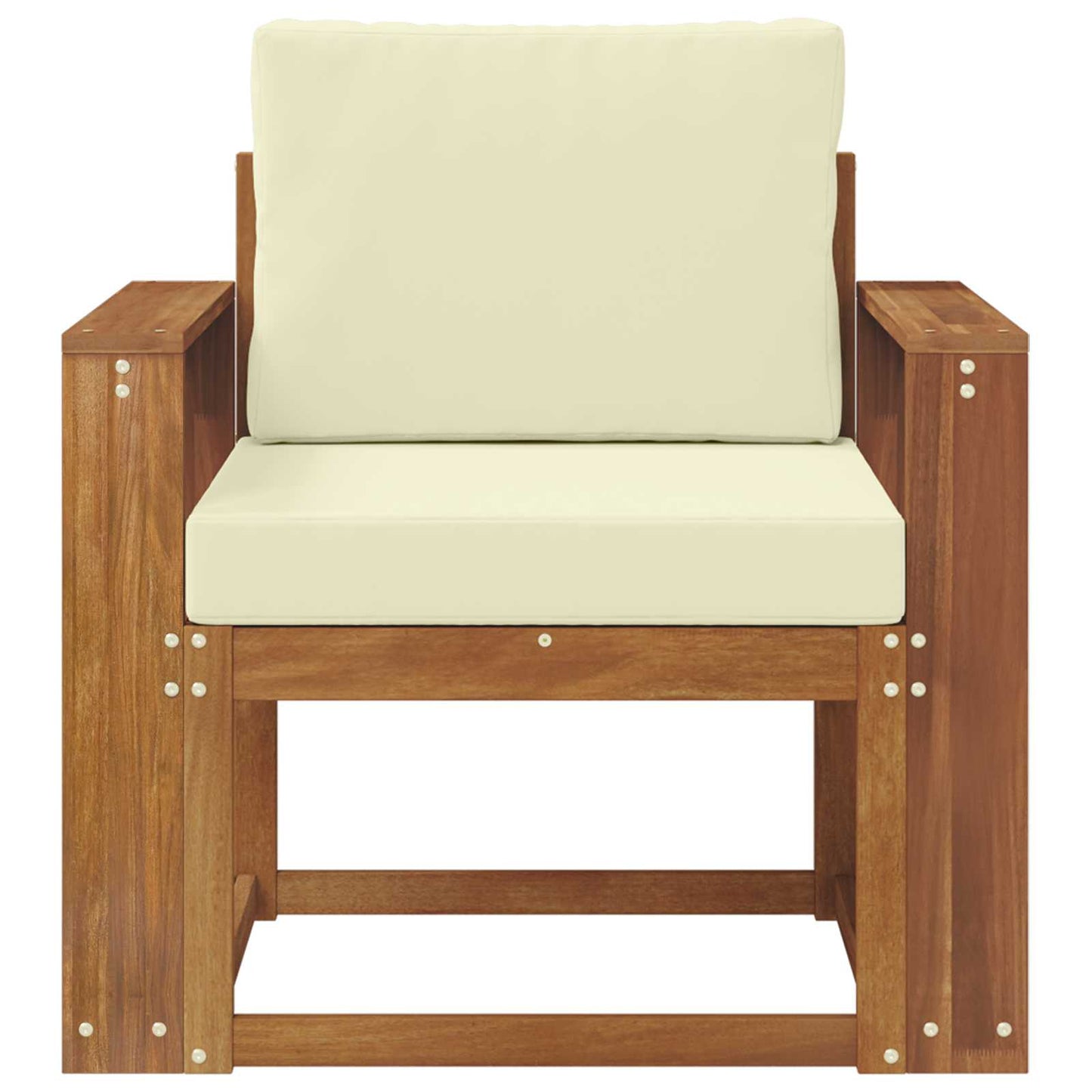 Udendørs sofa Soli Akacietræ og polyester Naturfarvet