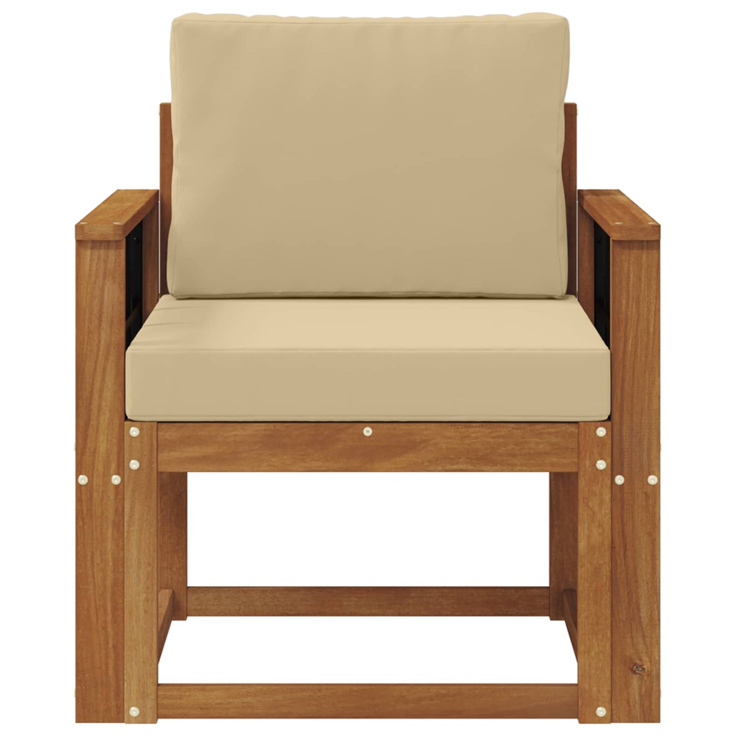 Udendørs sofa Soli Akacietræ og polyester Naturfarvet