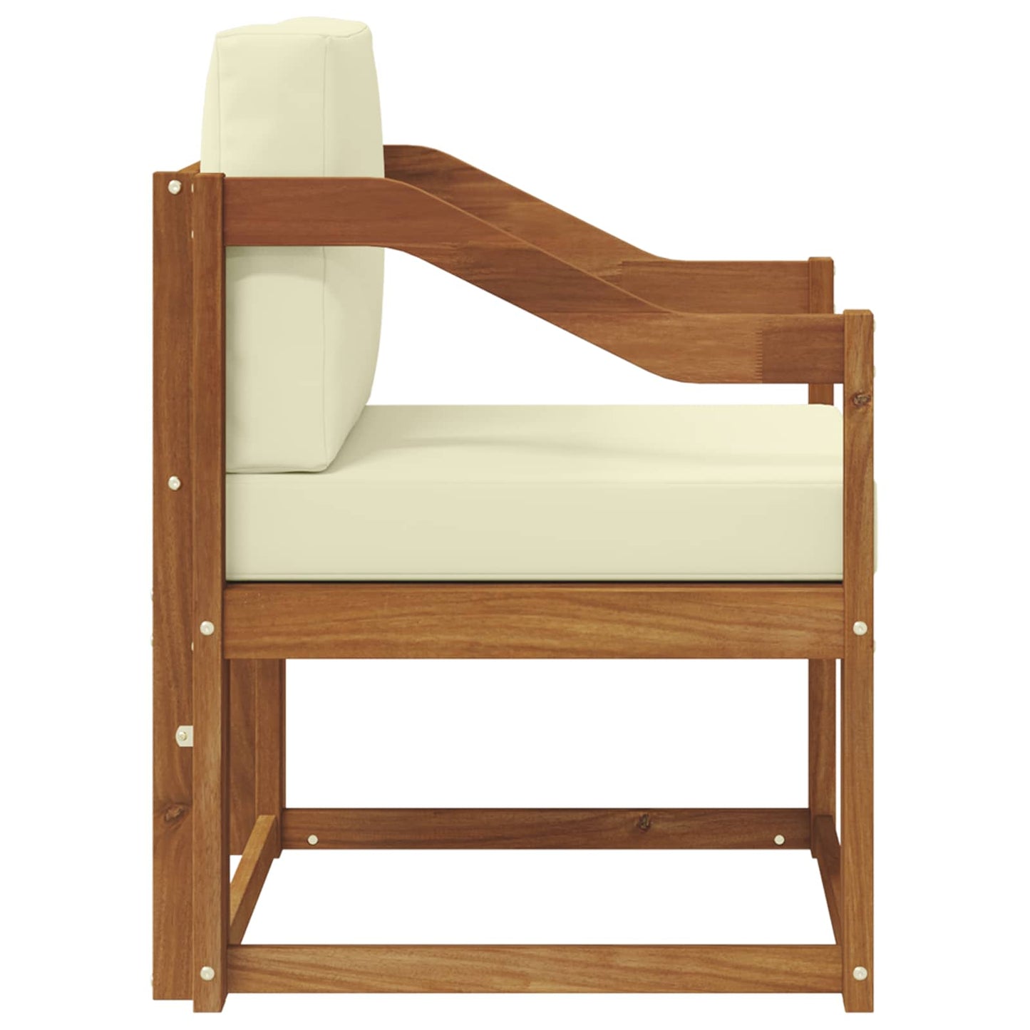 Udendørs sofa Soli Akacietræ og polyester Naturfarvet
