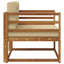 Udendørs Mellem Sofa Naturfarvet