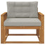 Udendørs Mellem Sofa Naturfarvet