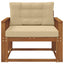 Udendørs Mellem Sofa Naturfarvet