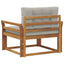 Udendørs Mellem Sofa Naturfarvet