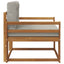 Udendørs Mellem Sofa Naturfarvet