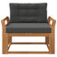 Udendørs Mellem Sofa Naturfarvet