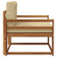 Udendørs Mellem Sofa Naturfarvet