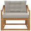 Udendørs Mellem Sofa Naturfarvet