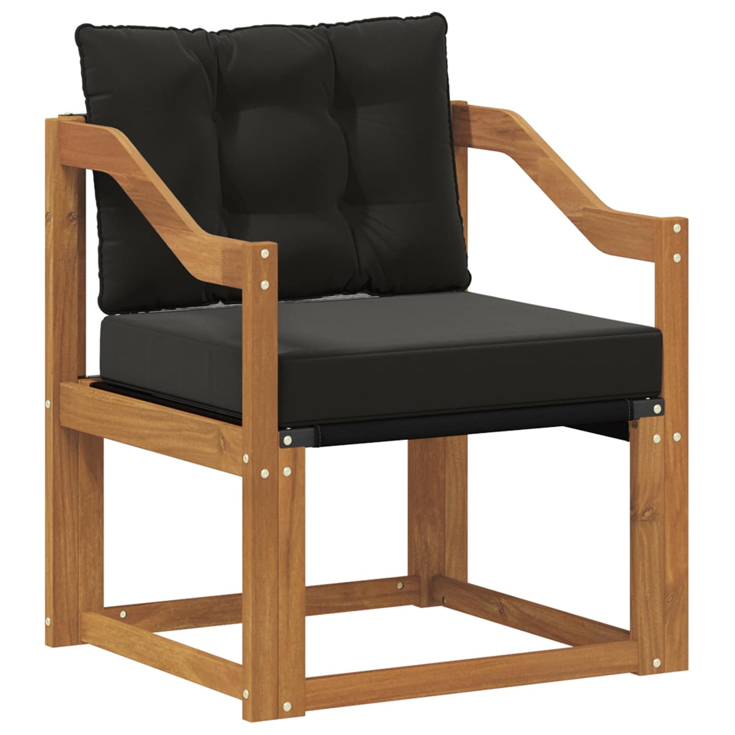 2 Stk Udendørs sofa Massivt Akacietræ Naturfarvet