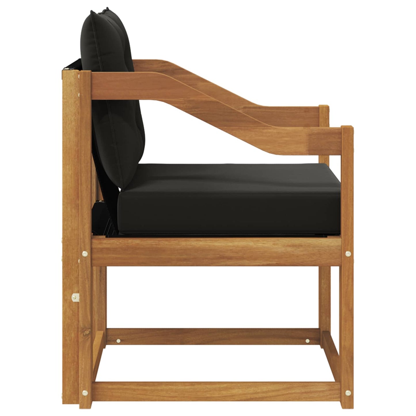 2 Stk Udendørs sofa Massivt Akacietræ Naturfarvet