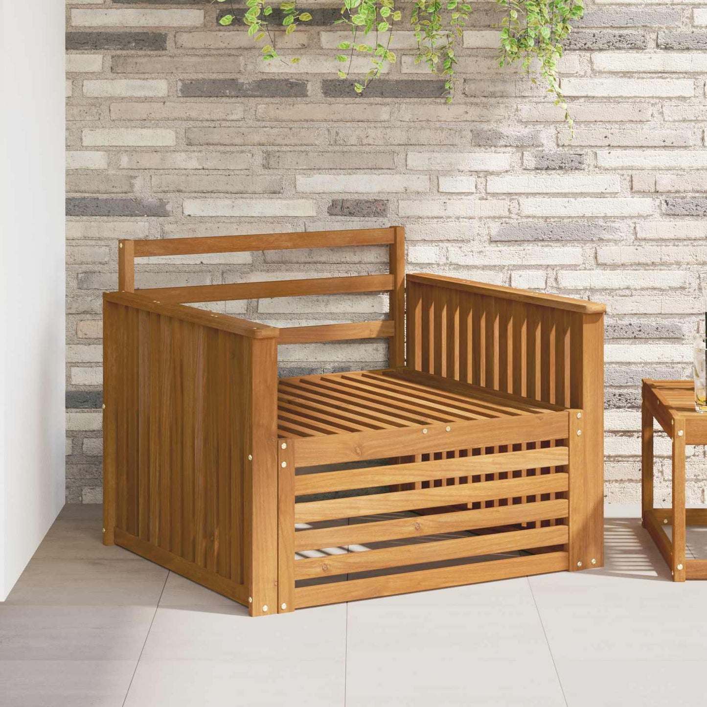 2 stk. Udendørs sofa Naturfarvet