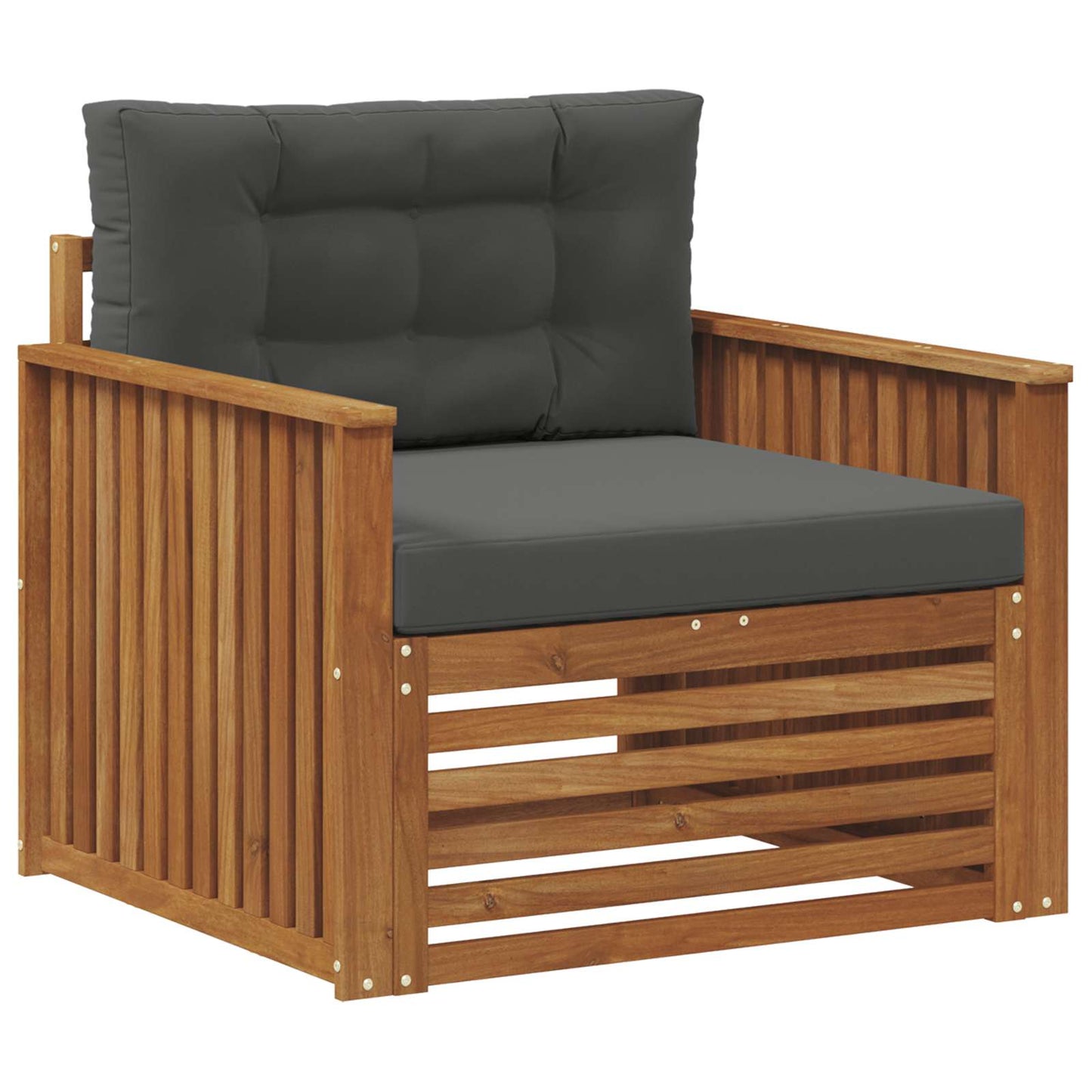 Udendørs sofa Soli Akacietræ og polyester Naturlig og Antracit