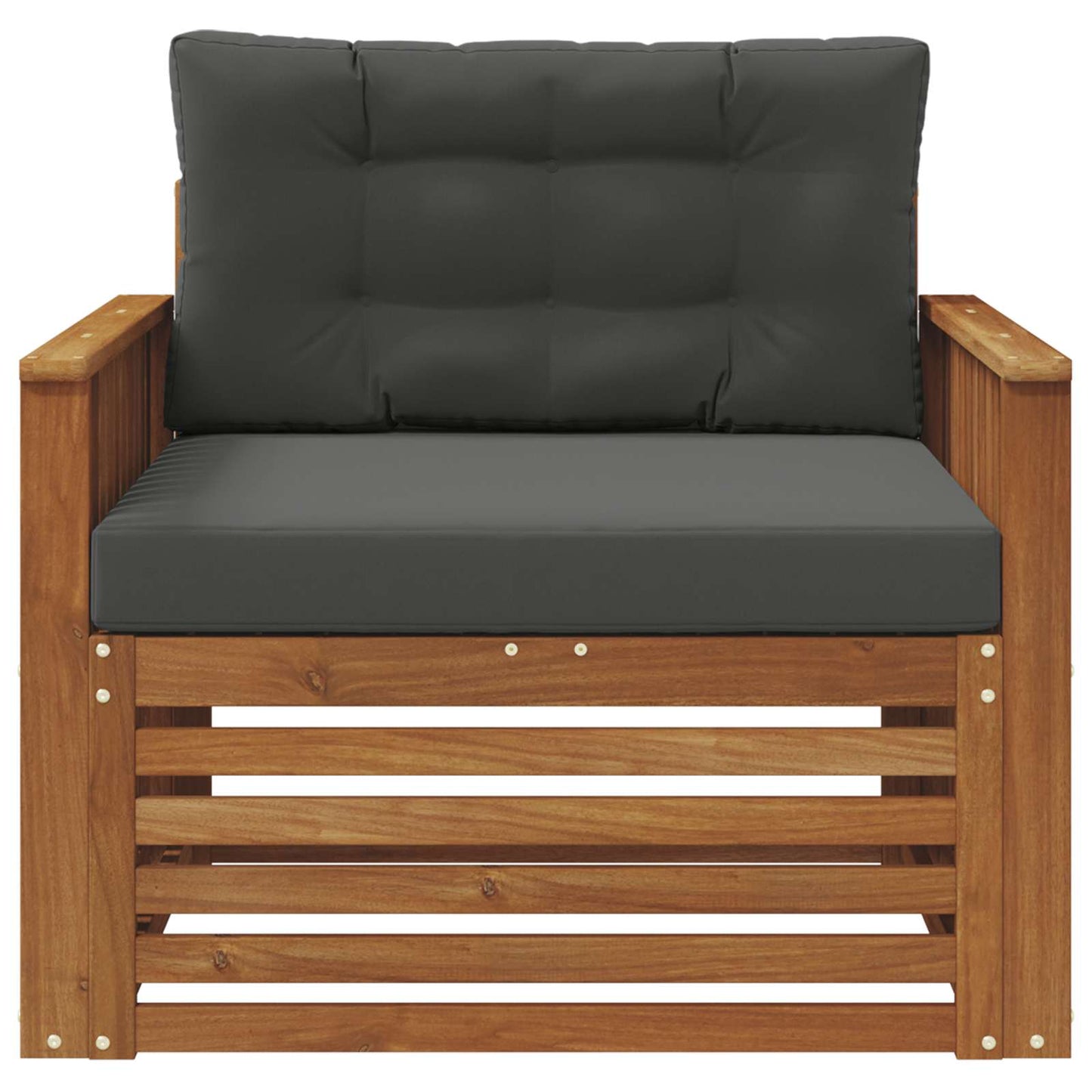 Udendørs sofa Soli Akacietræ og polyester Naturlig og Antracit