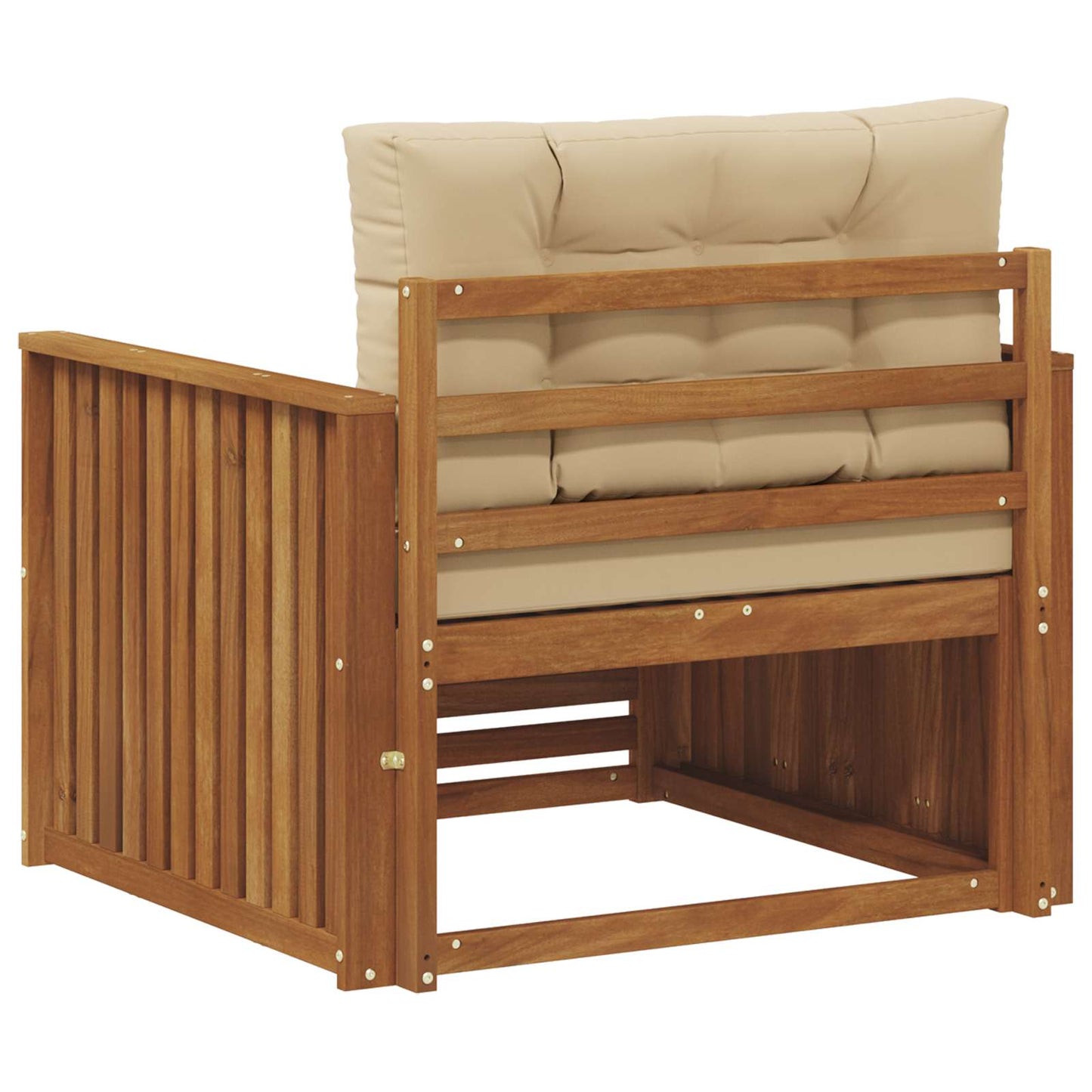 Udendørs sofa Soli Akacietræ og polyester Naturlig og Beige